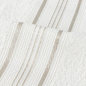 Jogo De Banho 2 Peças 280g/M² Rubi Toalhas 100% Algodão Off White