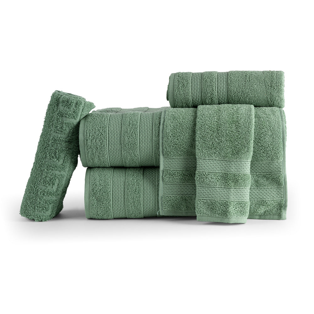 Jogo De Banho 5 Peças 430g/M² Comfort 100% Algodão Verde