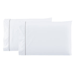 Jogo de Lençol Queen 4 Peças Percal 400 Fios Ponto Palito Branco