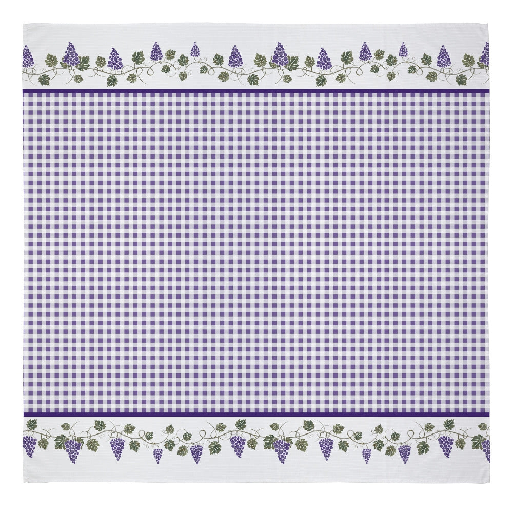Toalha de Mesa 4 Lugares Basic 1,40x1,40m Estampada Uvas