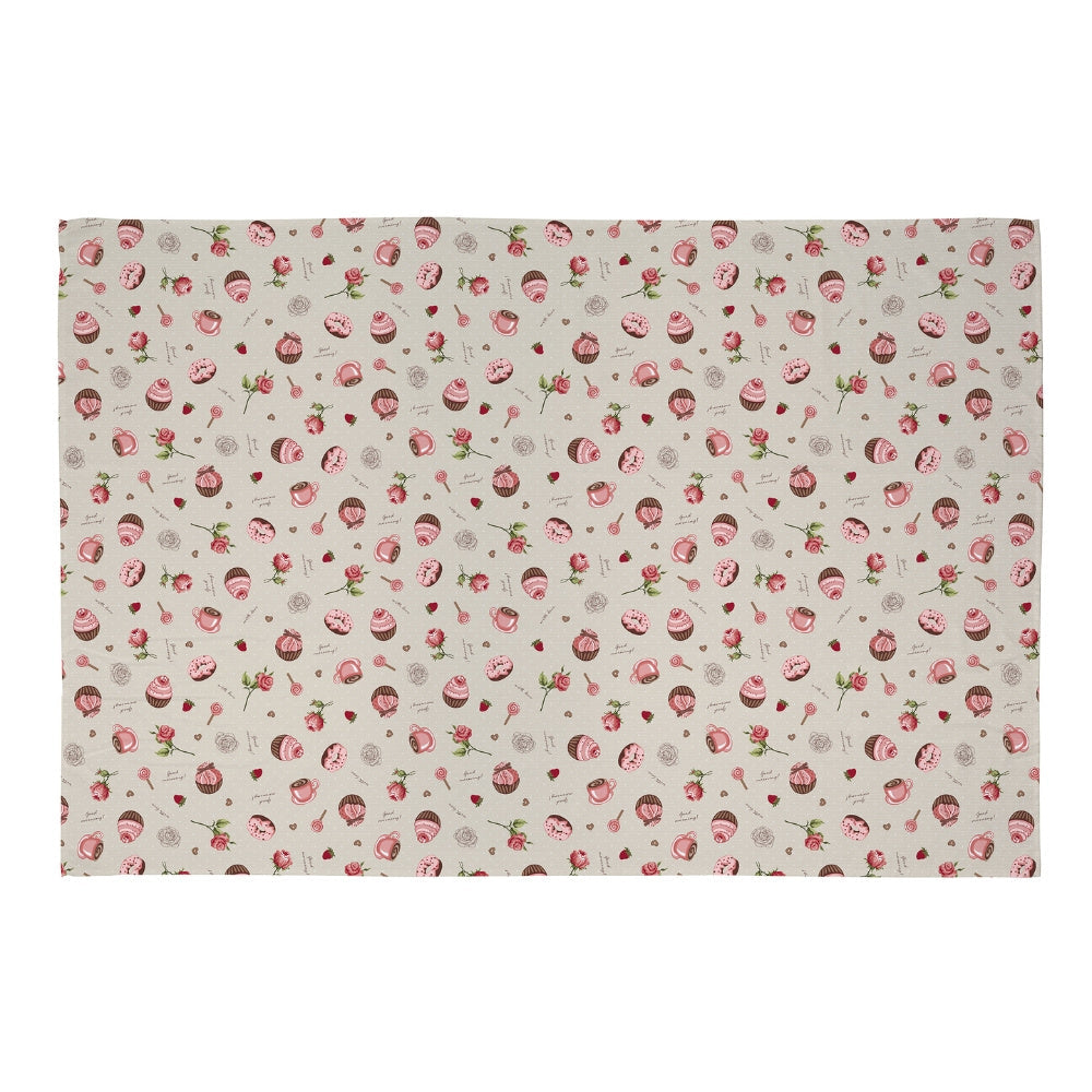 Toalha de Mesa 6 Lugares Basic 1,40x2,10m Estampada Café da Manhã