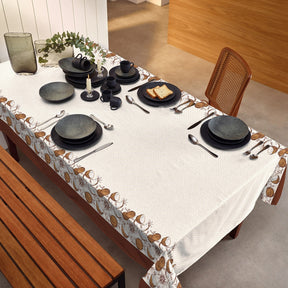 Toalha de Mesa 6 Lugares Elegance 1,40x2,20m Estampada Cocos