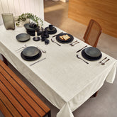Toalha de Mesa 6 Lugares Elegance 1,40x2,20m Estampada Linho