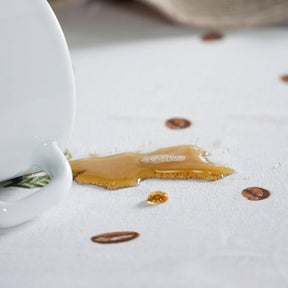 Toalha de Mesa Impermeável Facile Retangular 10 Lugares Café Expresso